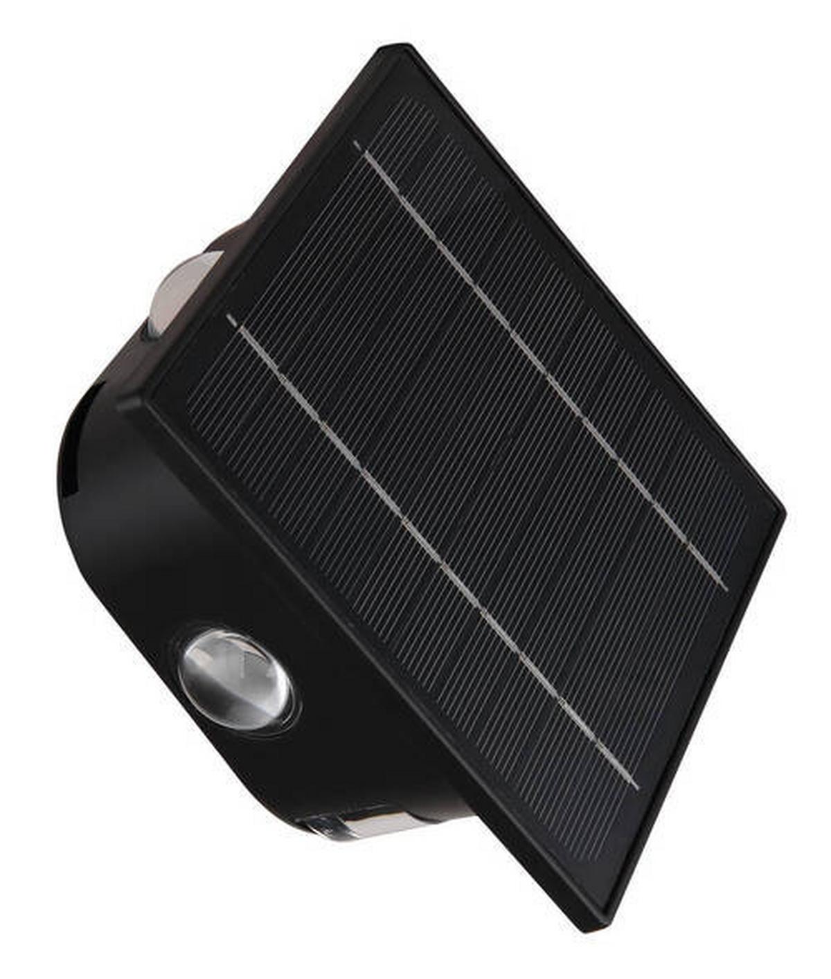 Solarna Svetilka Solar, S Sijalko - črna/prozorno, Design, umetna masa (13,1/7/13,1cm) - Globo