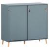 Aktenschrank Serie 500 Blau ca. 100,1x92,6x41cm - Blau, MODERN, Holzwerkstoff (100,1/92,6/41cm) - MID.YOU