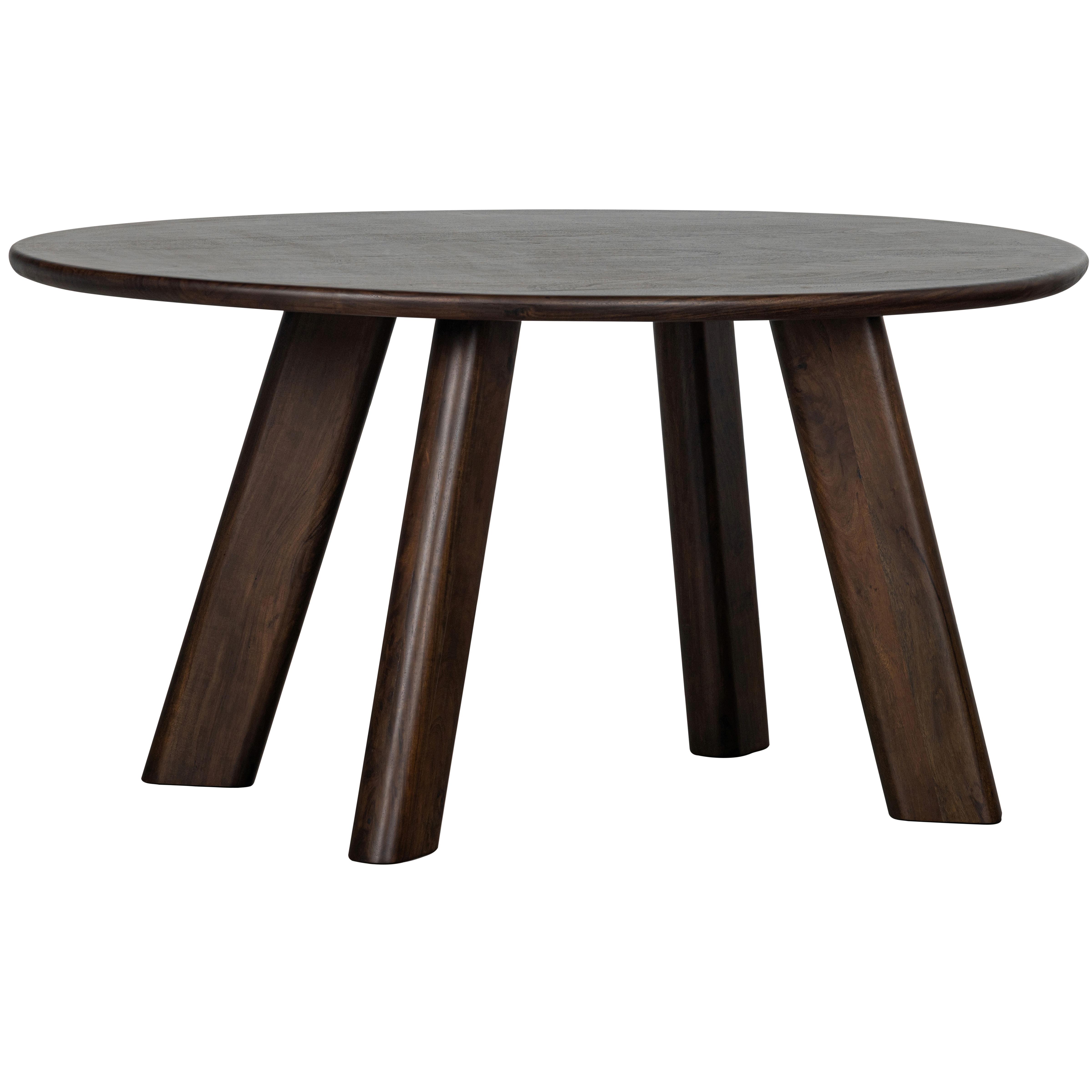 Esstisch Roundly Holz - Walnussfarben, MODERN, Holz (160/110/76cm) - Livetastic