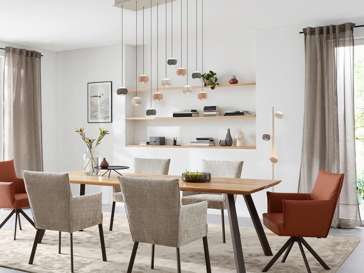 LAMPA WISZĄCA LED MR34441117 CANNON - antracytowy/szarobiały, Design, tworzywo sztuczne/metal (114/30/200cm) - Musterring