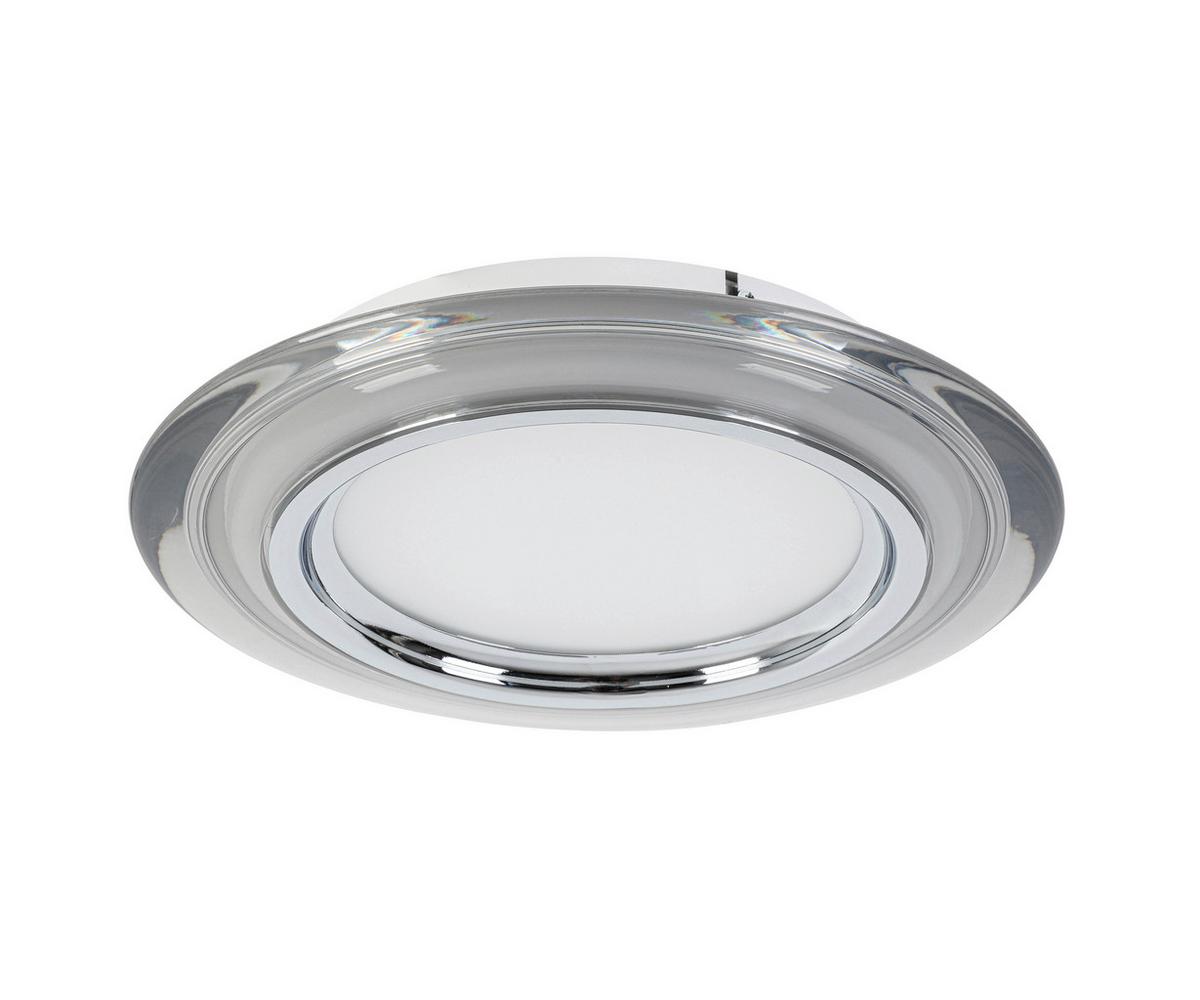 LAMPA SUFITOWA LED MACON - biały/przezroczysty, Design, tworzywo sztuczne/metal (35/6cm) - Novel