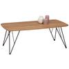 SOFFBORD MELVIN - svart/ekfärgad, Modern, metall/trämaterial (110/40/60cm) - Mömax