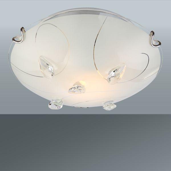 Deckenleuchte Eike max. 60 Watt - KONVENTIONELL, Glas/Metall (25/8cm)