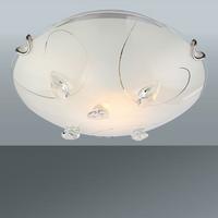 Deckenleuchte Eike max. 60 Watt - KONVENTIONELL, Glas/Metall (25/8cm)