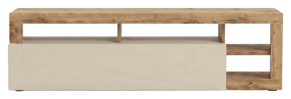 Comodă TV DALLAS - cașmir/stejar Artisan, Konventionell, material pe bază de lemn (184/58/42cm) - Modern Living