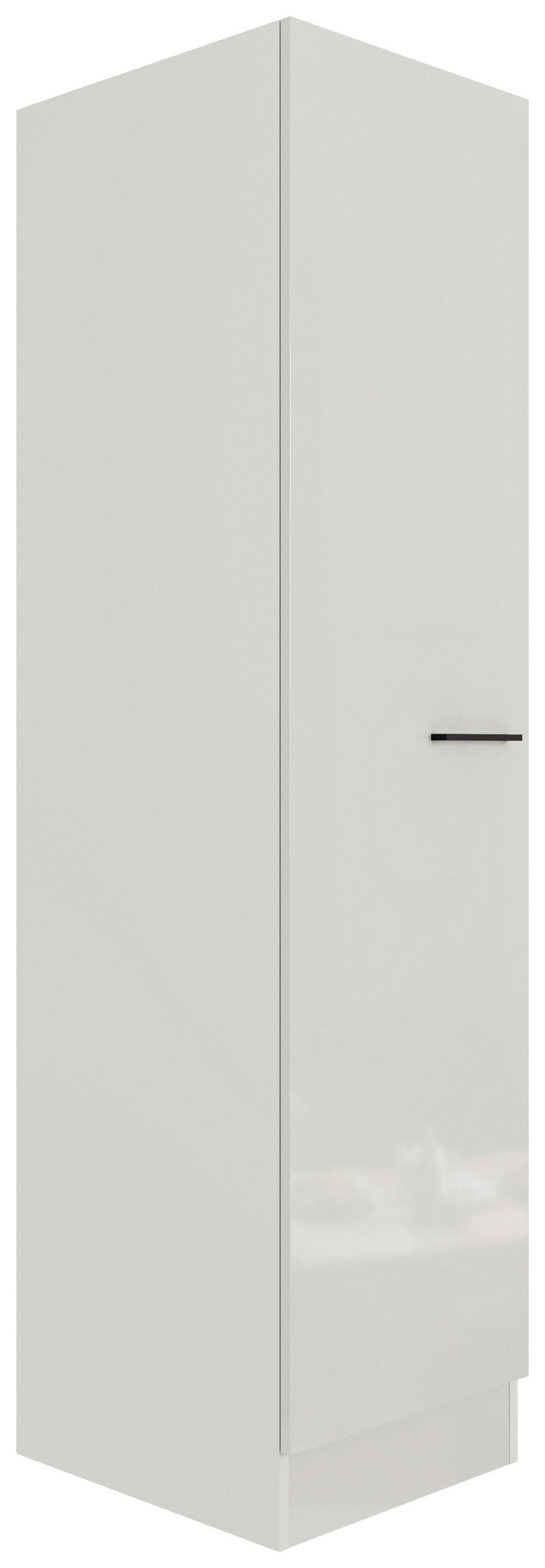 Geschirrschrank in Lichtgrau glänzend. - Hellgrau/Grau, MODERN (50/200/57cm) - FlexWell