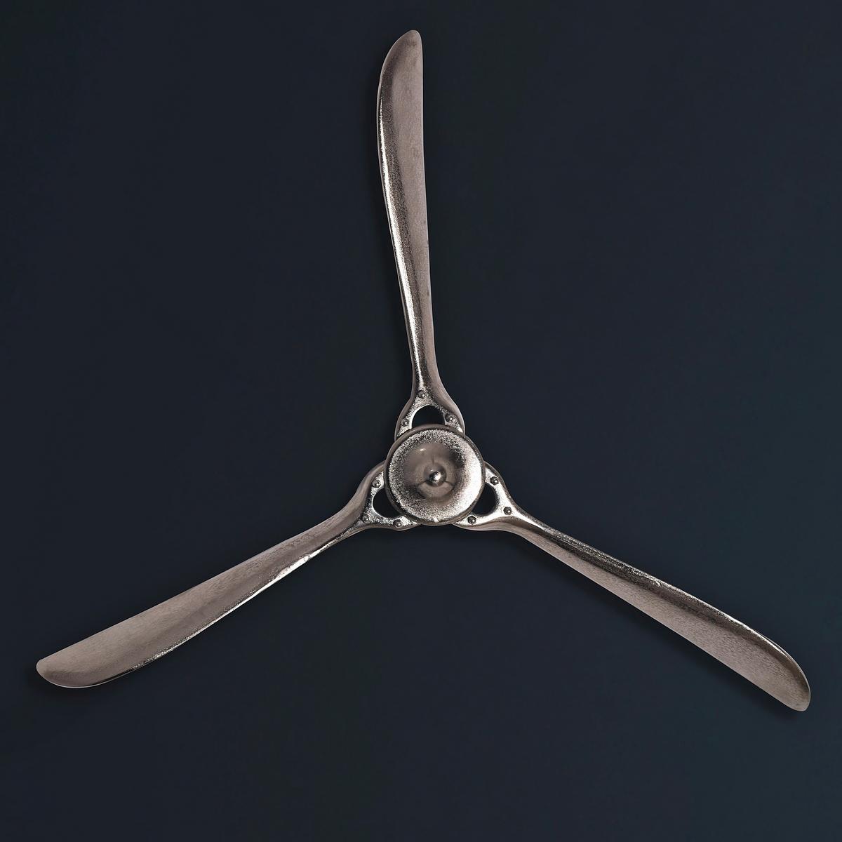 Stenska Dekoracija Propeller - srebrne barve, Konvencionalno, kovina (85/85/10cm) - Livetastic
