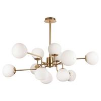 Kronleuchter Erich Messingfarben max. 40 Watt - Messingfarben, Trend, Glas/Metall (110/42,7/50cm) - MAYTONI