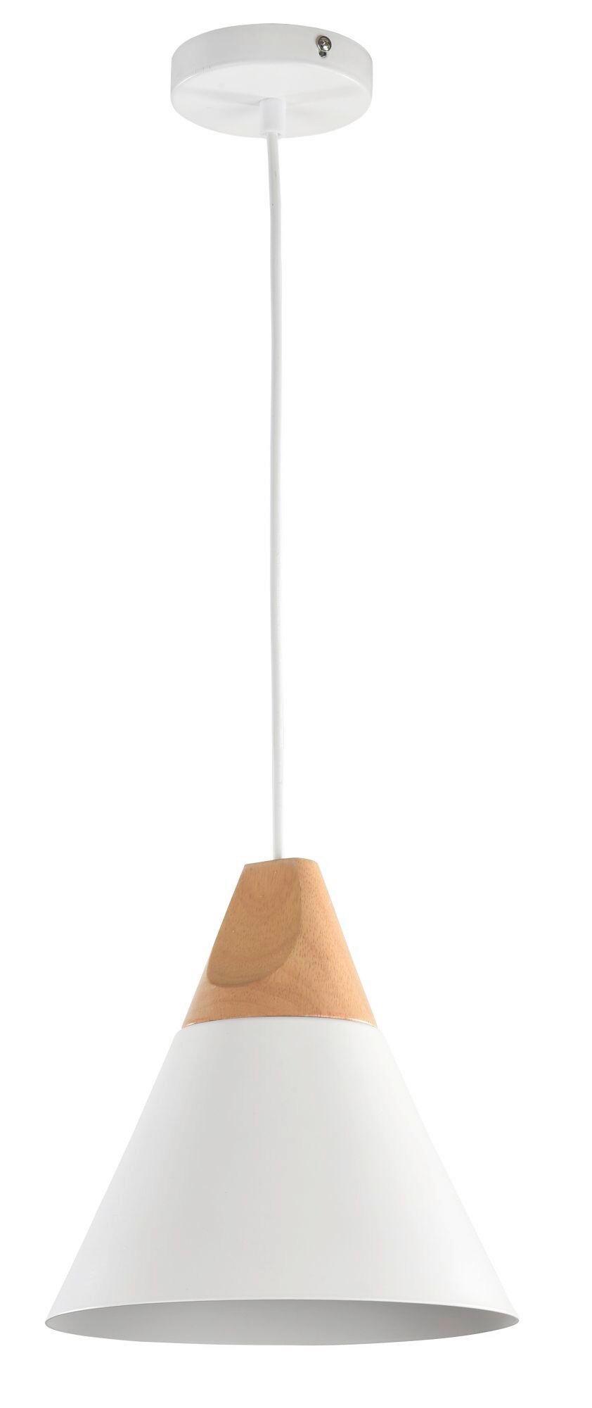Hängeleuchte Bicones Weiß max. 60 Watt - Weiß, Trend, Holz/Metall (22/13.7cm) - MAYTONI