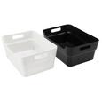 Box Linn - A4 Schwarz und Weiß - Schwarz/Weiß, Kunststoff (34/24/14cm)