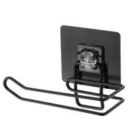 Suport pentru hârtie igienică Batho - negru, Basics, metal (14/6,6/14cm)