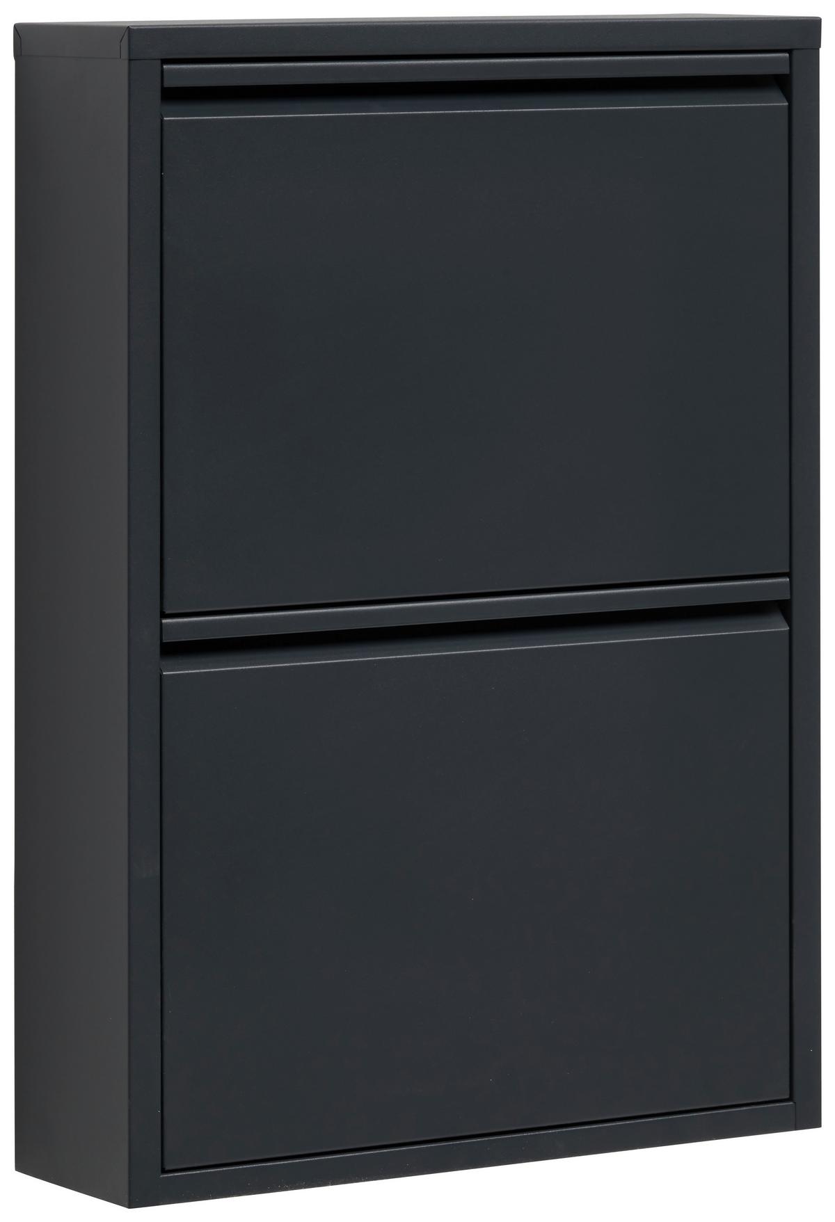 SZAFKA UCHYLNA NA BUTY FLY - antracytowy, Basics, metal (50/70,5/15cm) - Carryhome