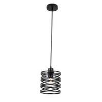 Hängeleuchte Esila Schwarz max. 40 Watt - Schwarz, MODERN, Kunststoff/Metall (17/120cm) - Mömax
