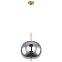 Hängeleuchte Blacky I in Messingfarben max. 60 Watt - Messingfarben, Design, Glas/Metall (30/120cm) - Globo