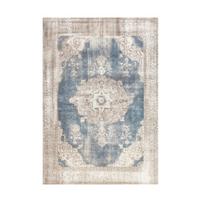 FLACHWEBETEPPICH VINTAGE 8400 CREME / BLAU - Blau/Creme, Konventionell, Textil (140/200cm) - Kayoom
