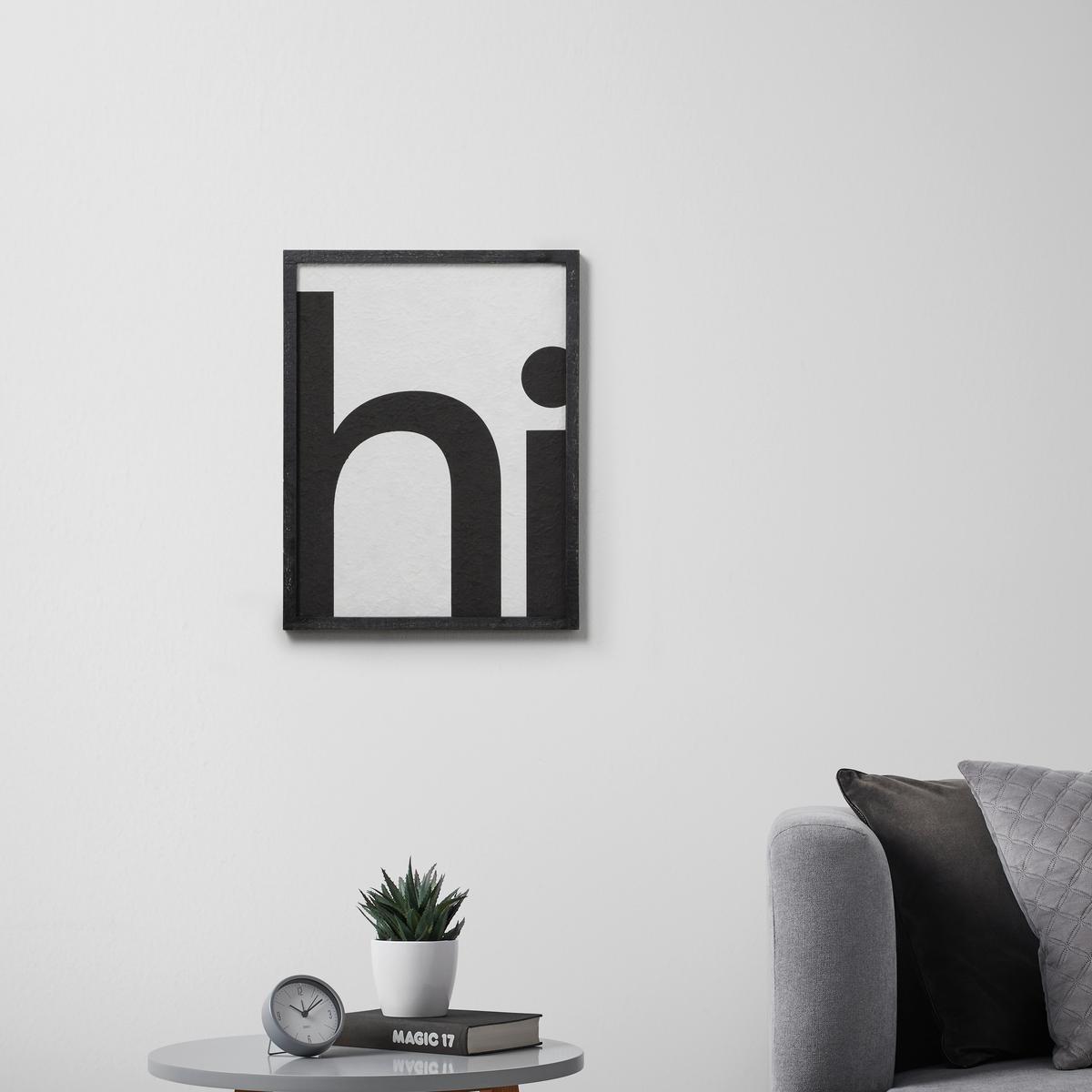 OBRAZ ILA - czarny, Modern, materiał drewnopochodny/drewno (35/45/2,5cm) - Bessagi Home