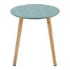 TABLE D'APPOINT MIA -BASED/SB- - couleur pin/vert, LIFESTYLE, matériau en bois/bois (40/40/40cm) - Based