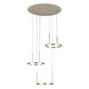 LED-HÄNGLAMPA STONI - champagne, Modern, metall/plast (42/42/150cm) - Mömax