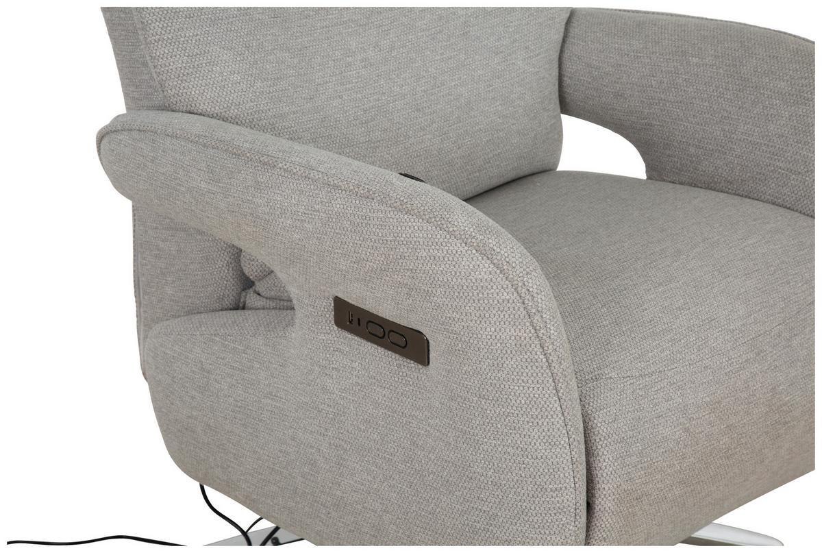 Masažni Stol Ottawa, Svetlo Siva - barve kroma/svetlo siva, Moderno, kovina/tekstil (74/115/92cm)