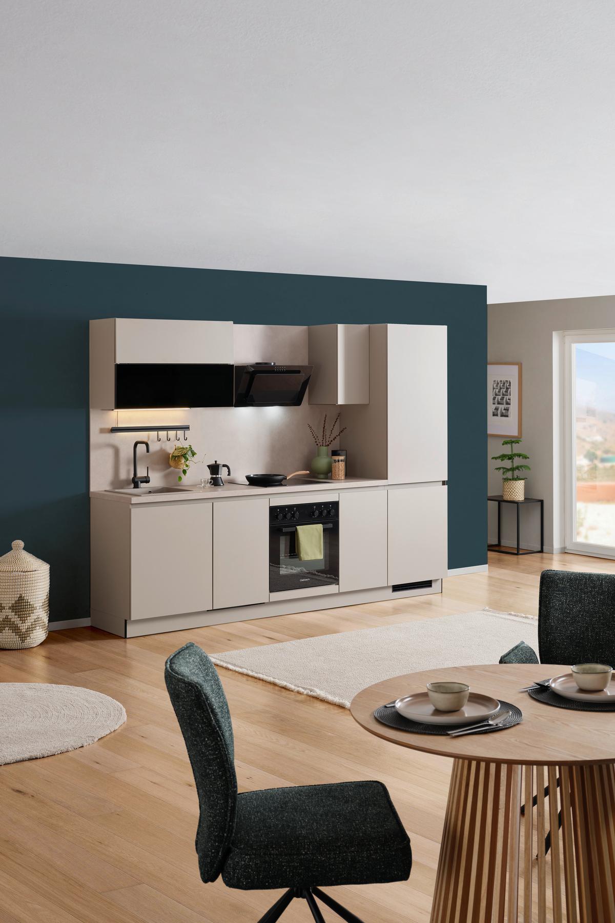 Kuhinsjki Blok Win - krem barve, Moderno, leseni material (270cm) - Express-Kuechen