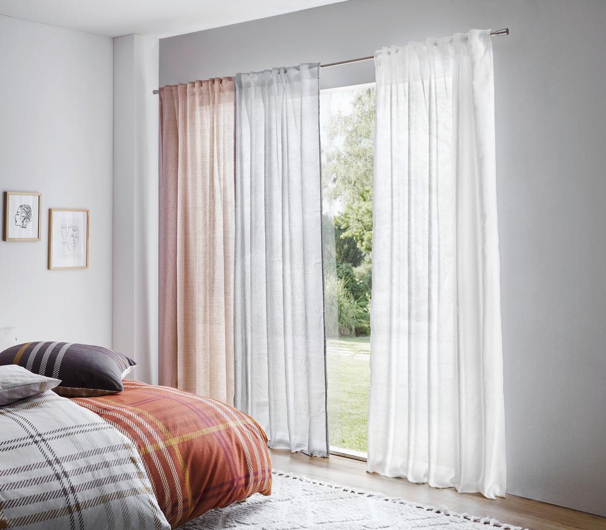 ZASŁONA GOTOWA TAINATE - taupe, Design, tkanina (135/245cm) - Esposa