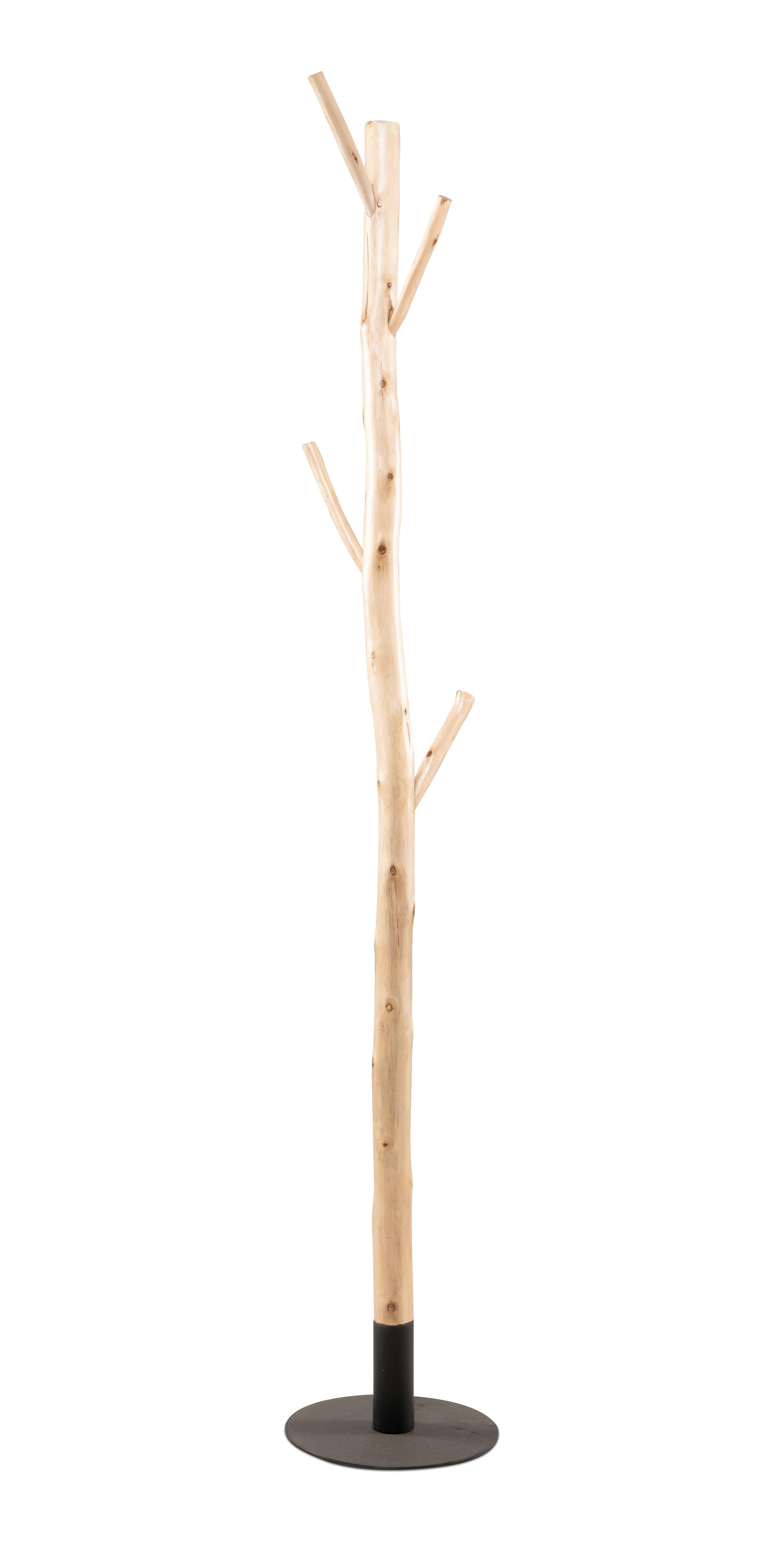 Kleiderständer Samuel 3 Eukalyptusholzfarben - Eukalyptusholzfarben, MODERN, Holz (30/180cm) - Mömax