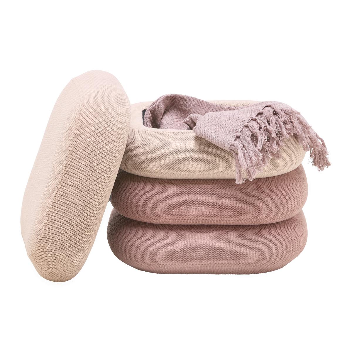 Tabure Sophie - ružičasta/svijetlo smeđa, Moderno, drvni materijal/tekstil (39,5/40/39,5cm) - Mömax