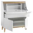 Sekretär Weiß/Eichefarben - Eichefarben/Weiß, MODERN, Holz/Holzwerkstoff (97/113/40cm) - Premium Living Sekretär Weiß/Eichefarben - Eichefarben/Weiß, MODERN, Holz/Holzwerkstoff (97/113/40cm) - Premium Living