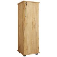 Cd-regal Engalo L - Honigeiche/Schwarz, Design, Holzwerkstoff/Kunststoff (31/93/31cm) - MID.YOU
