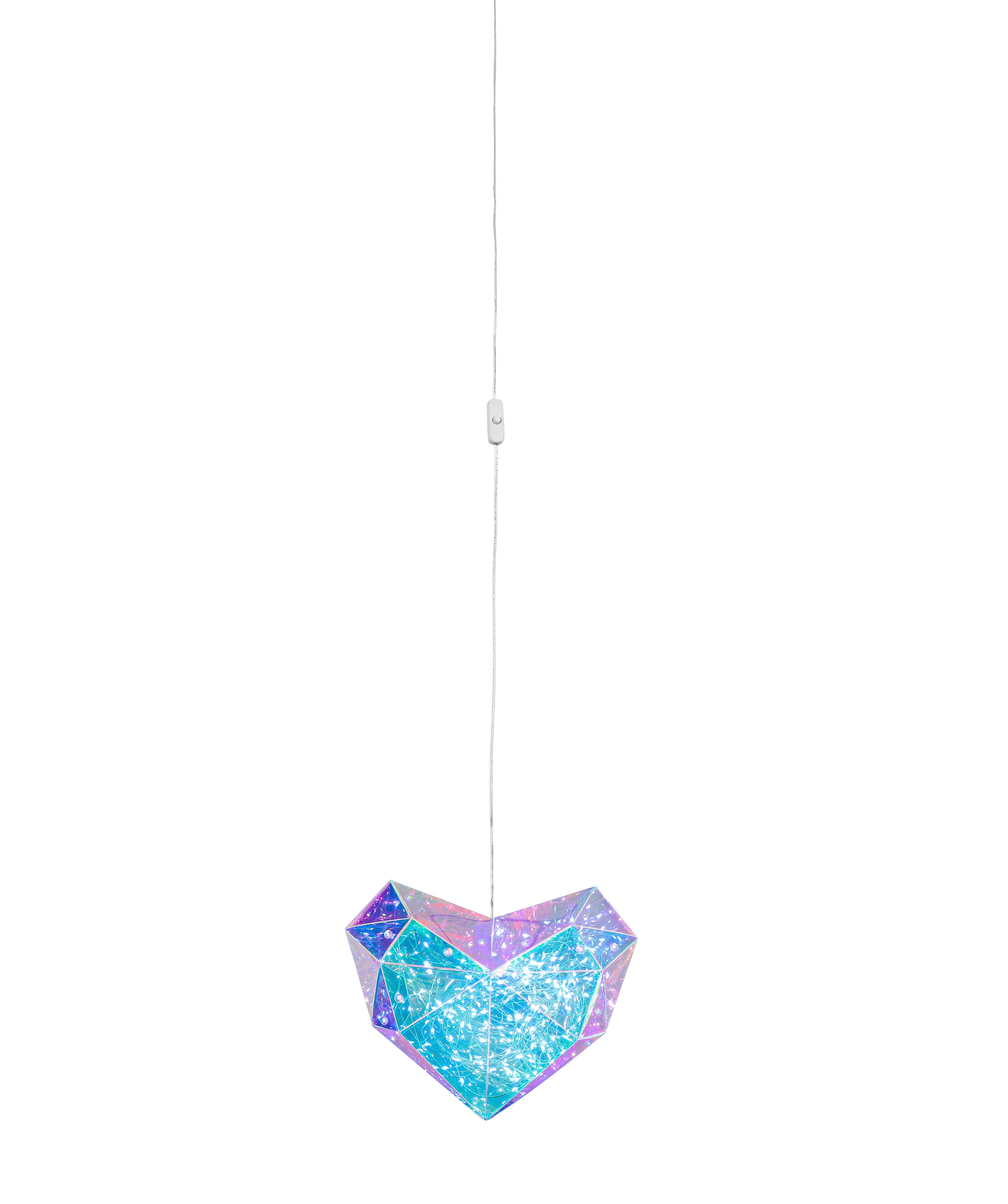 Okrasna Led-svetilka Herzi - prosojno, Moderno, umetna masa (6,5/23/20cm) - Mömax