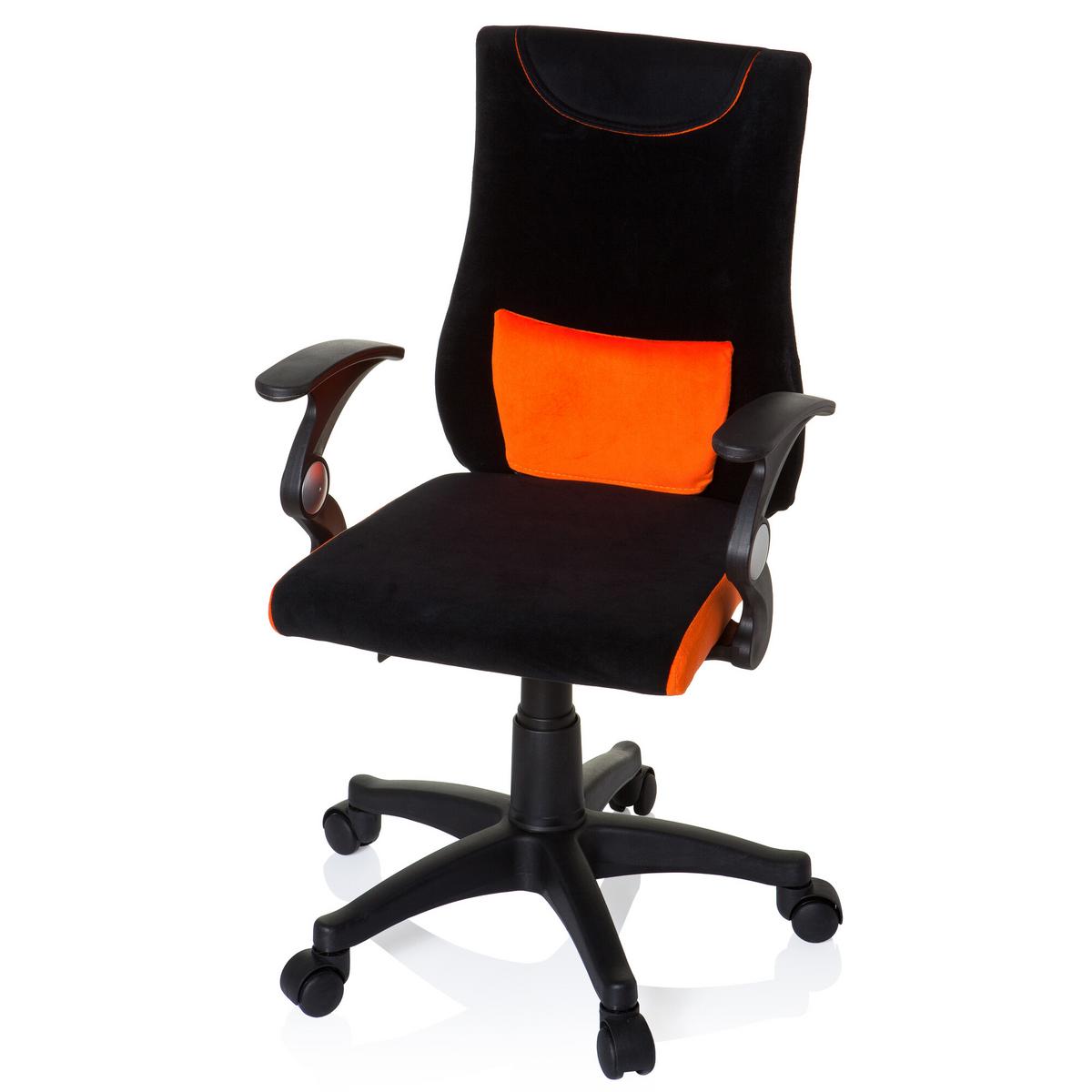 Jugenddrehstuhl Kiddy Pro Al ca. 50x87-97x40cm Orange - Schwarz/Orange, Basics, Kunststoff (50/87-97/40cm) - MID.YOU