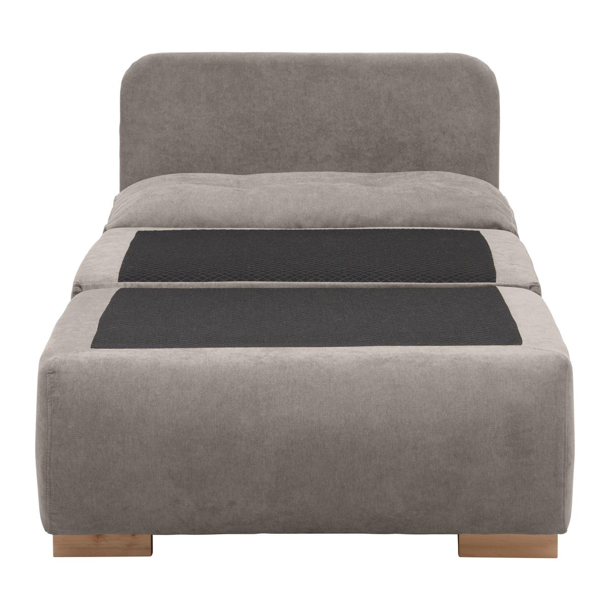 Schlafsessel Modena in Cappuccino - Schwarz/Naturfarben, Kunststoff/Textil (89/88/90cm) - Mömax