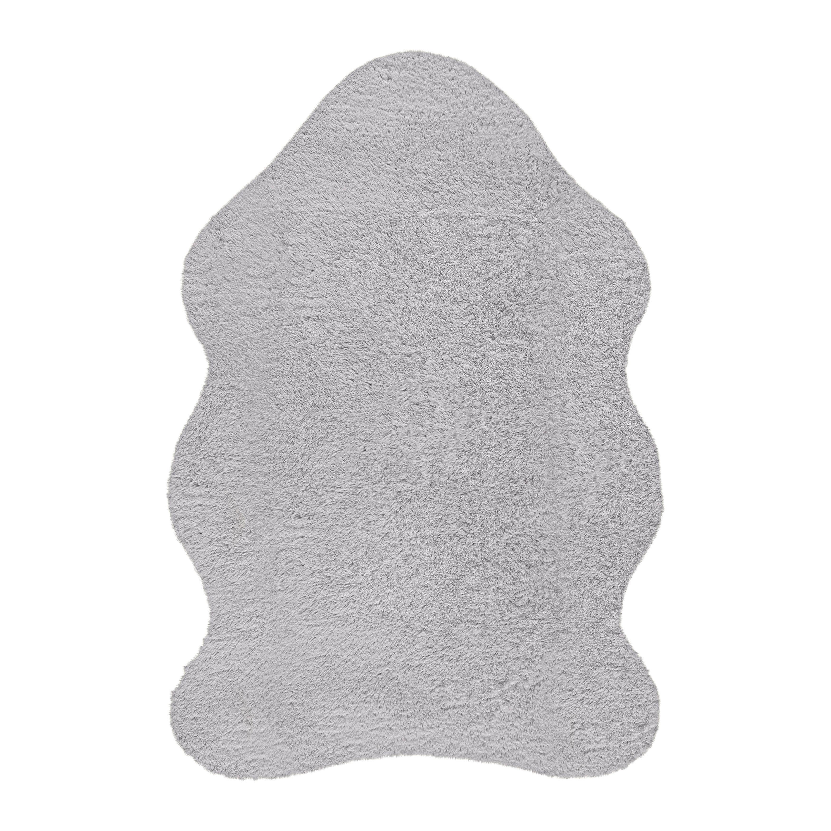 Kunstfell Nico 1 Grau ca. 60x90cm - Grau, KONVENTIONELL, Fell (60/90cm) - Mömax