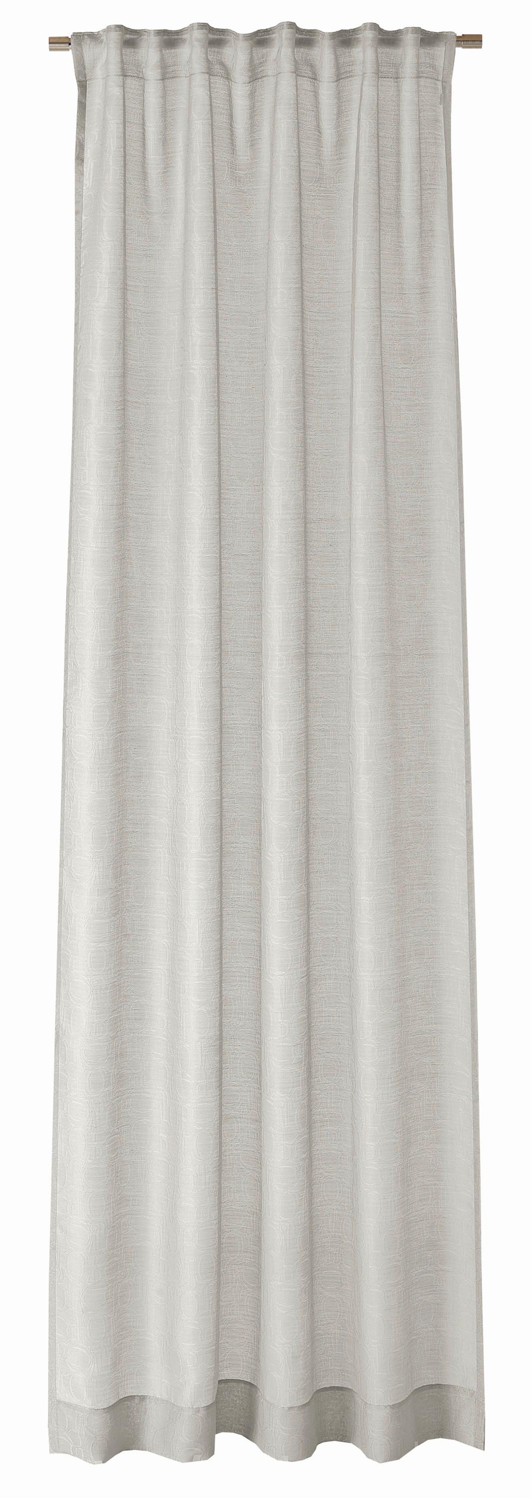 ZASŁONA GOTOWA JOOP! J-ORNAMENT ALLOVER - jasnoszary, Basics, tkanina (130/250cm) - Joop!