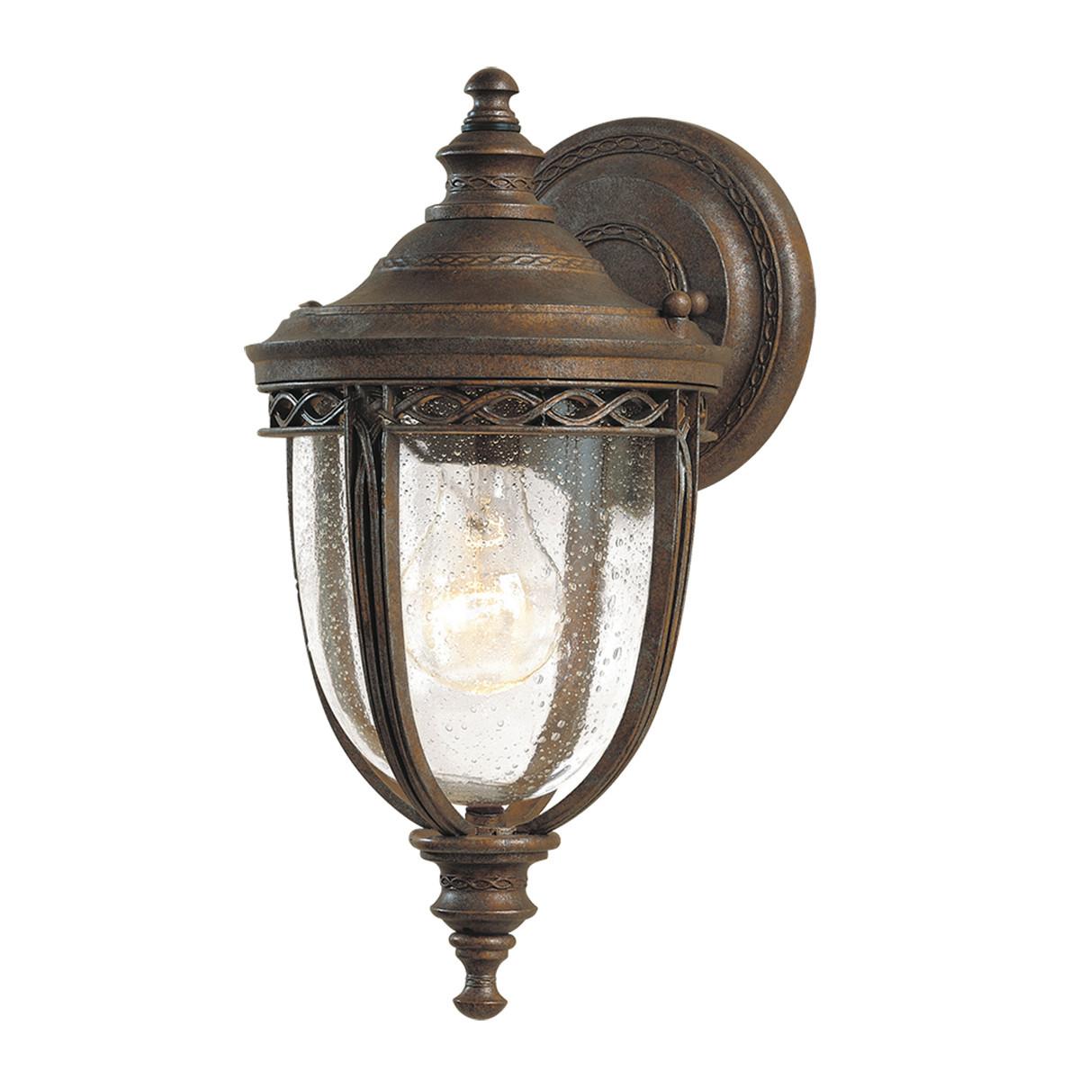 Kültéri Falilámpa Fe-Eb2-S-Brb - bronzszínű, Konventionell, üveg/fém (16.7/32.1/19.1cm) - Elstead Lighting