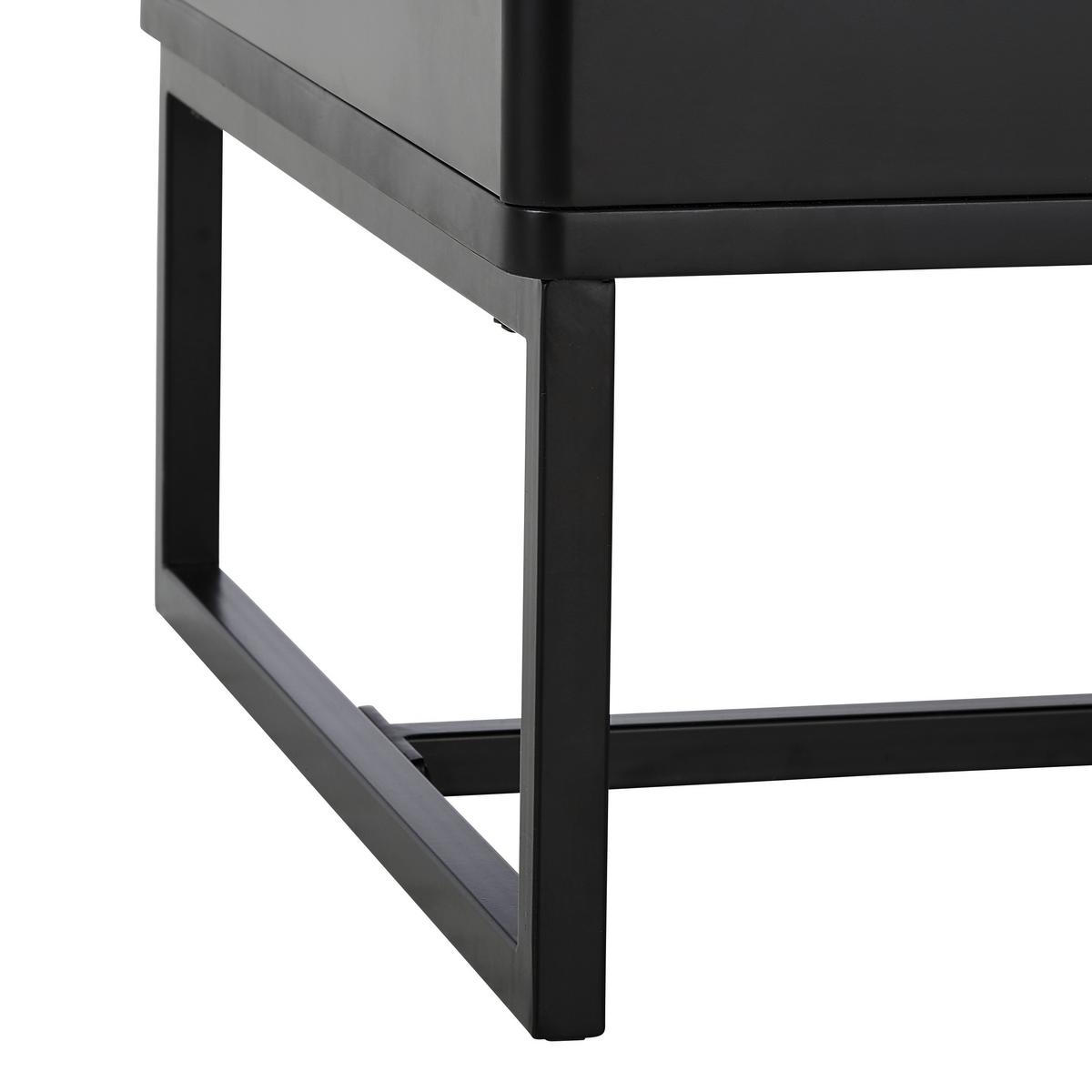 STOLIK KAWOWY WILNO - czarny, Design, metal (70/40,5-65,5/60cm) - Livetastic