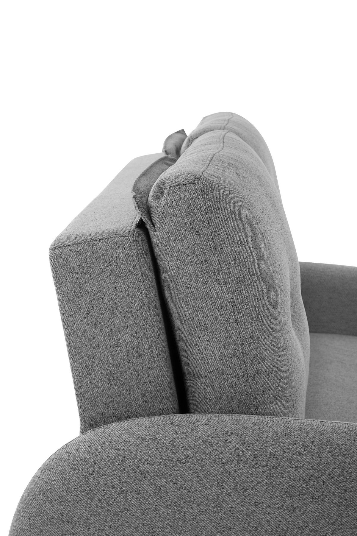 Zofa S Posteljno Funkcijo Cosmo, Siva - temno siva/črna, Design, umetna masa/tekstil (140/94/95cm) - Livetastic