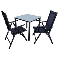 Vrtni Set Gardenson, Antracit, 3-Delno - antracit, Basics, kovina/steklo - Gardenson