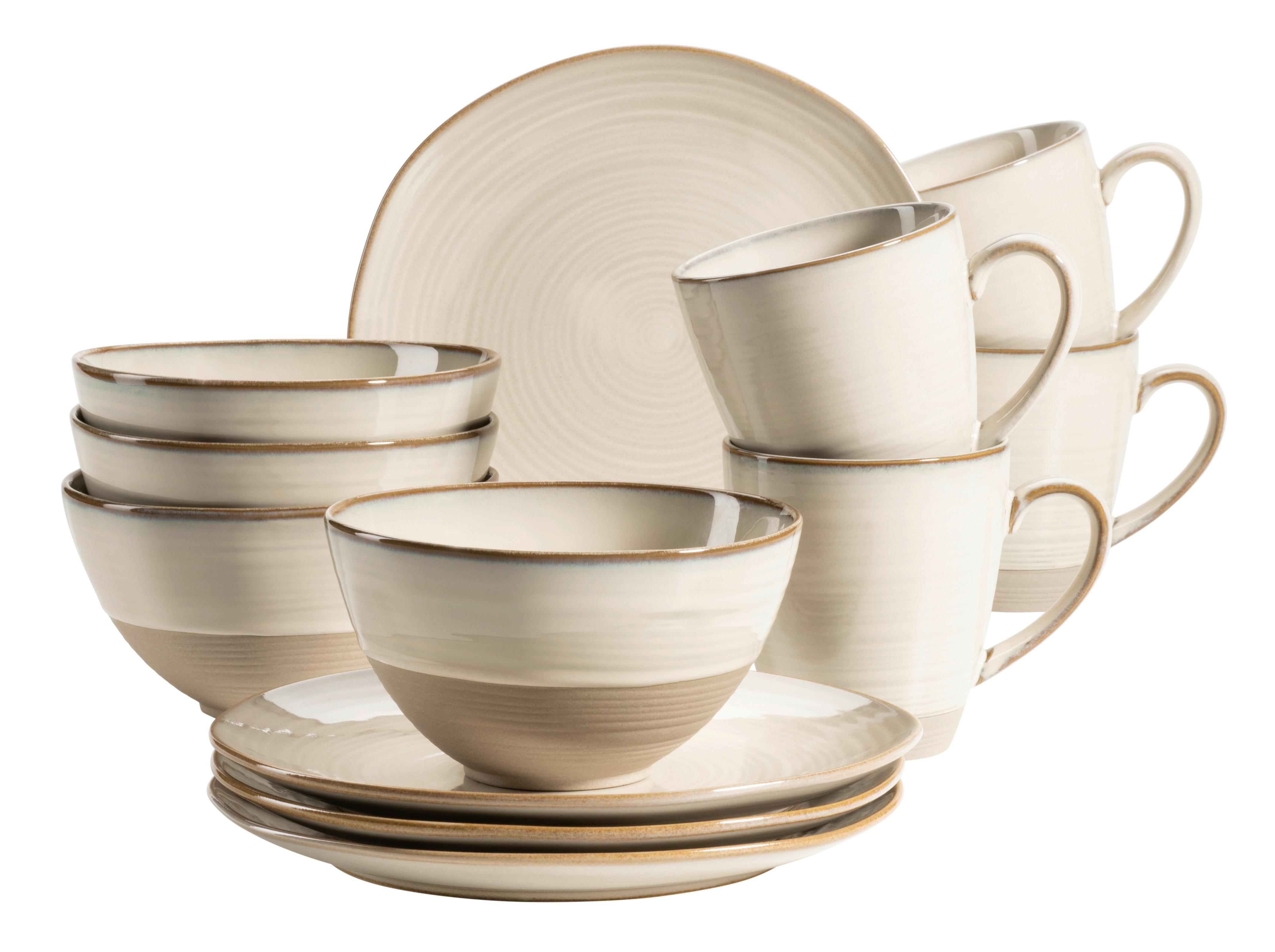 Frühstücksset Frühstücksset, 931818 - Beige, Basics, Keramik - Mäser