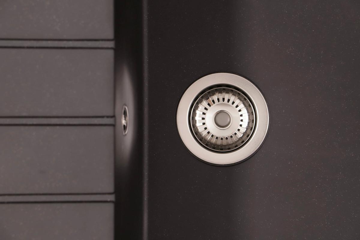 Spüle Respekta Houston 100X501BS Schwarz - Schwarz, Trend, Glas/Kunststoff (100/21/50cm) - Respekta