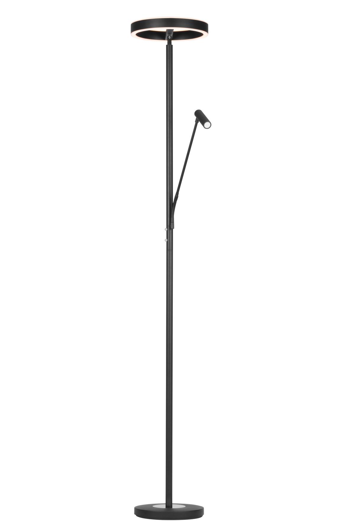 LAMPA LED OŚWIETLAJĄCA SUFIT WORTHING *SBN* - czarny/biały, Design, tworzywo sztuczne/metal (28/180cm) - Novel