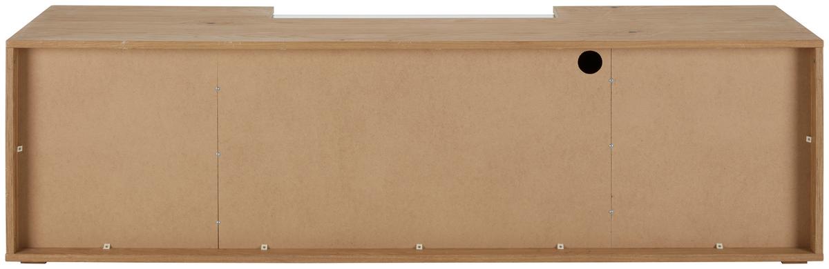 Tv-element Valera Valera -Exklusiv- - siva/črna, Moderno, kovina/steklo (195/56/50cm) - Premium Living