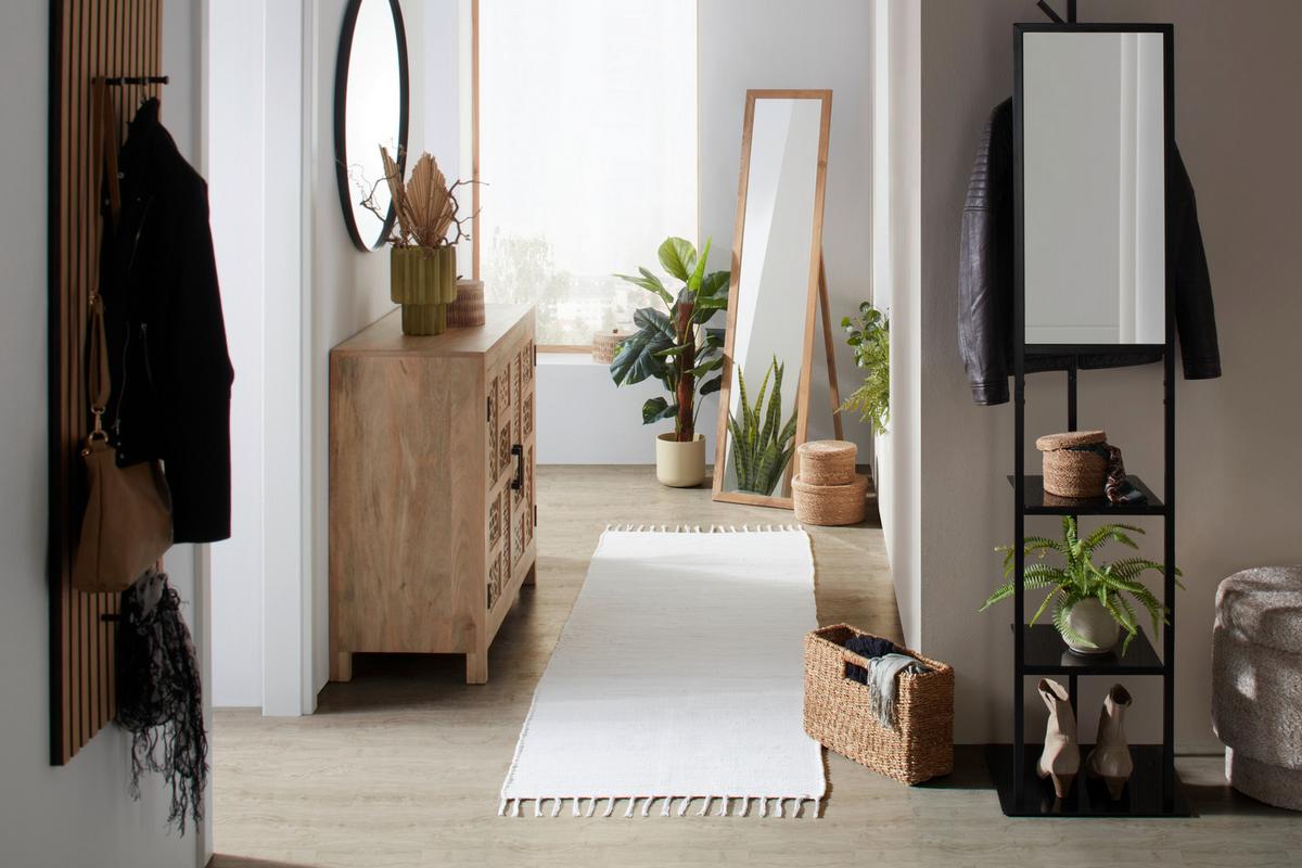 Fleckerlteppich Julia 3 in Creme ca. 70x230cm - Creme, ROMANTIK / LANDHAUS, Textil (70/230cm) - Modern Living