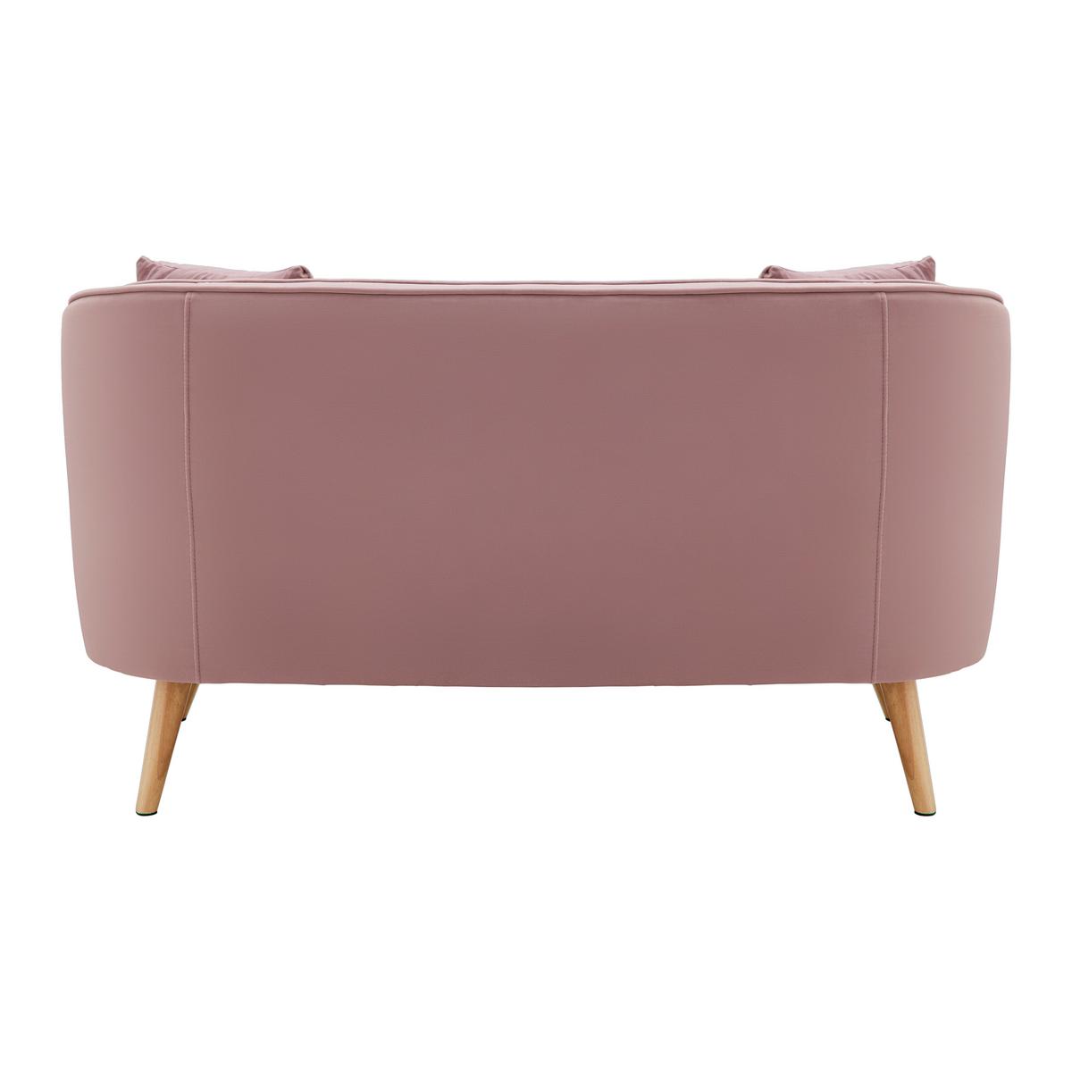 Canapea cu 2 locuri HOPE - roz, Modern, lemn/textil (141/77/73cm) - Bessagi Home