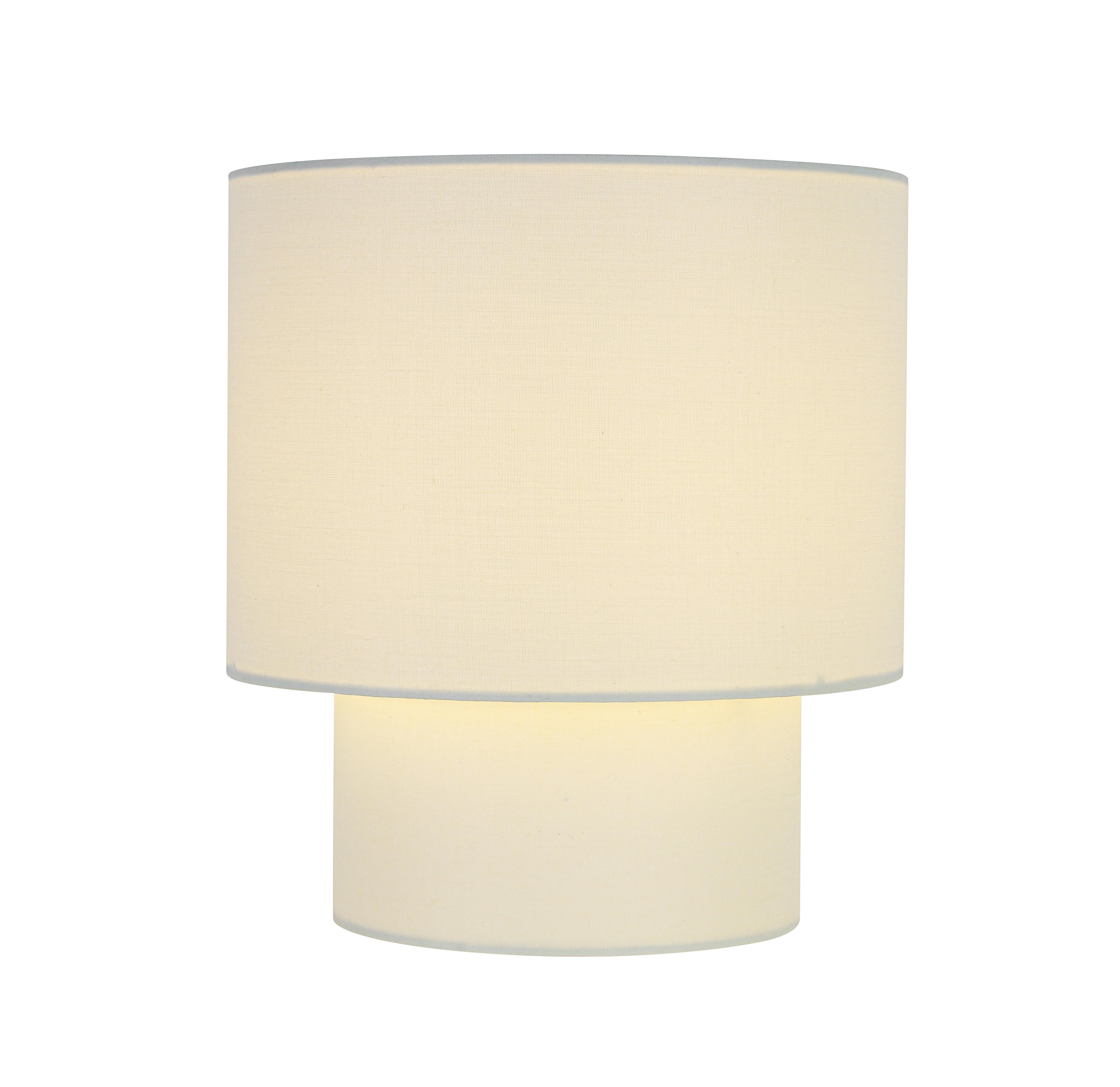Veioză Dhalia - alb/crem, Modern, plastic/metal (20/22cm) - Mömax