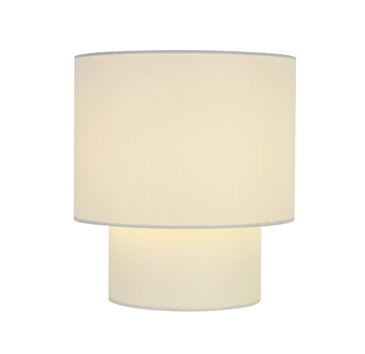 Veioză Dhalia - alb/crem, Modern, plastic/metal (20/22cm) - Mömax