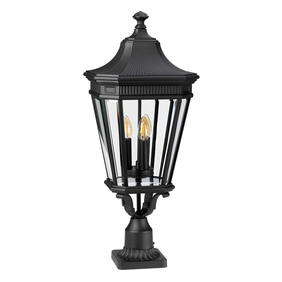 Vrtna Svjetiljka Fe-Cot - crna, Konvencionalno, staklo/metal (30.5/78cm) - Elstead Lighting