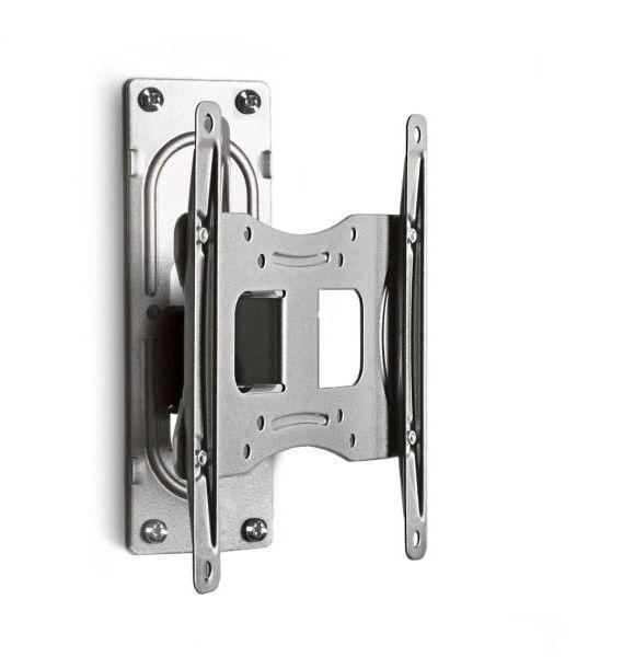 TV-Wandhalter FS 1 in ca. 25x22 cm Silber - Silberfarben, KONVENTIONELL, Metall (24,33/22/9,6cm) - MID.YOU