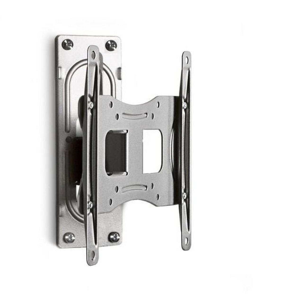 TV-Wandhalter FS 1 in ca. 25x22 cm Silber - Silberfarben, KONVENTIONELL, Metall (24,33/22/9,6cm) - MID.YOU
