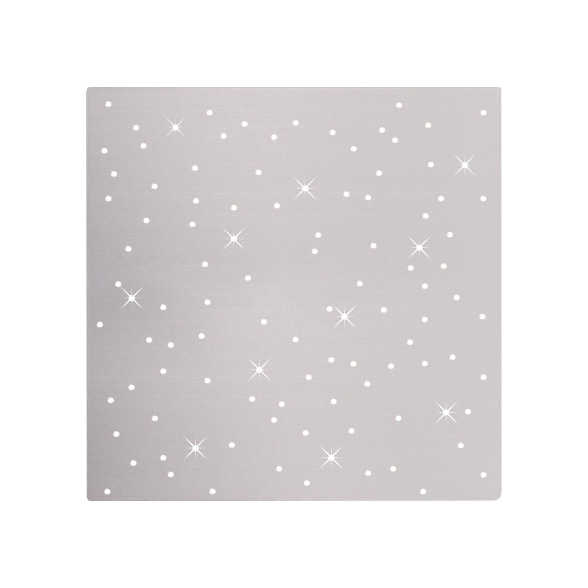 Deckenleuchte Sparkle max. 18 Watt - Silberfarben, Design, Metall (45/45/5cm)